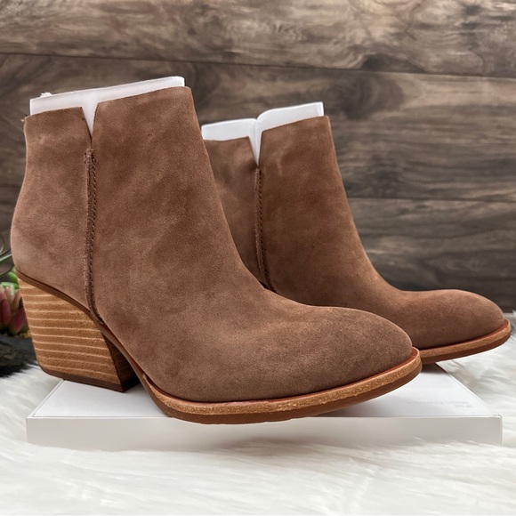 NIB Kork Ease Chandra Suede Leather Ankle Bootie Boots 9M 40.5 Brown - Picture 6 of 13